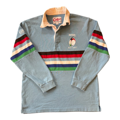 Medium Cotton Traders Blue 6 Nations Rugby Shirt