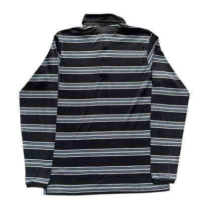 Large Sergio Vitti Black and Blue Rugby Shirt