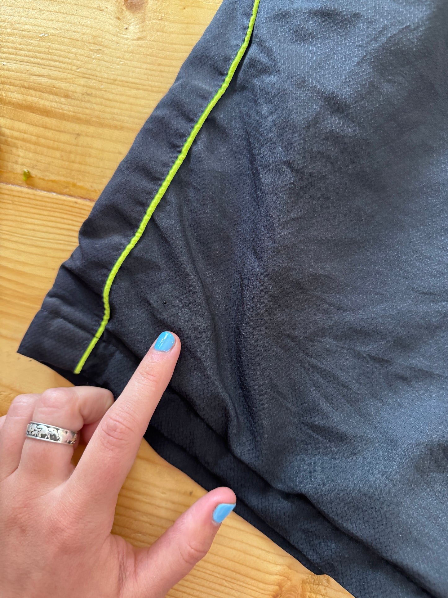 Medium Lacoste Black and Yellow Shorts