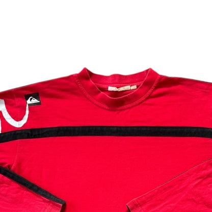 Small Quiksilver Red Long Sleeved T-Shirt
