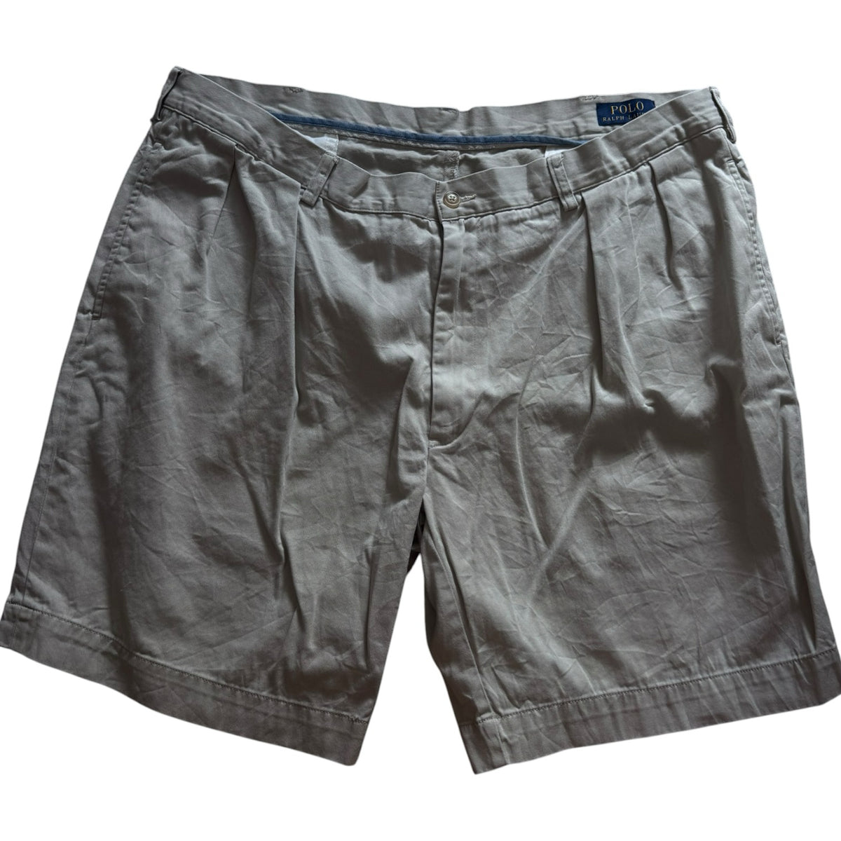 40" Ralph Lauren Beige Pleated Shorts