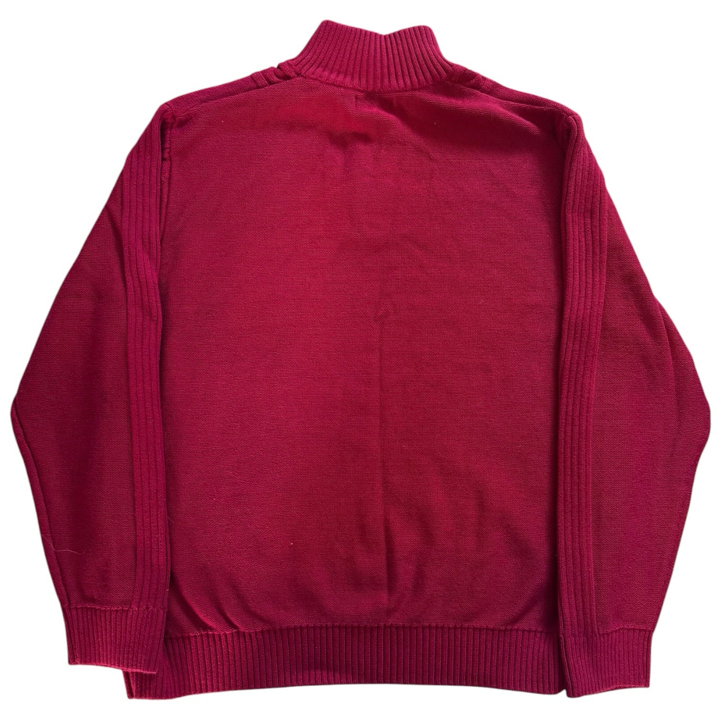 XXL Nautica Red Cable Knit 1/4 Button Jumper
