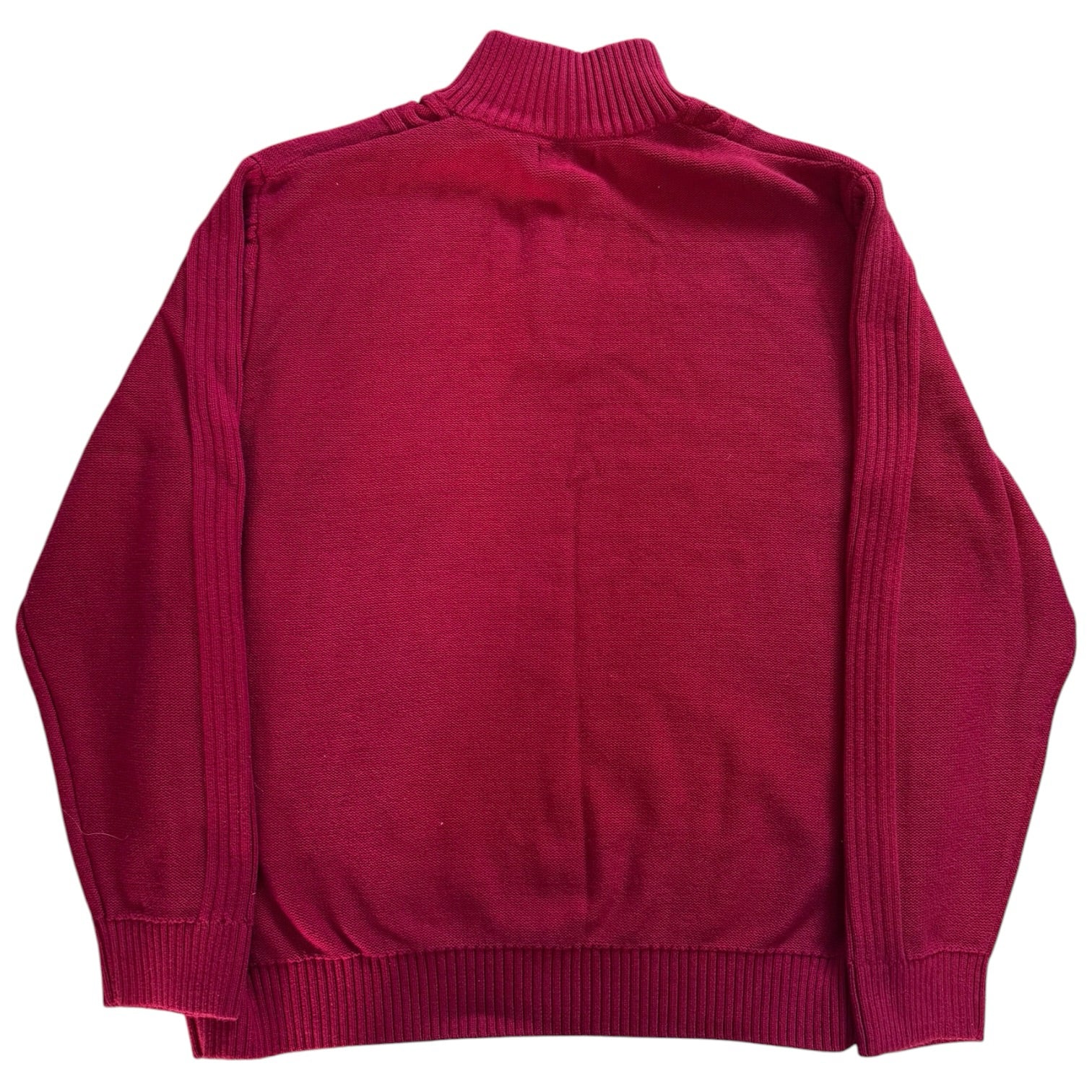 XXL Nautica Red Cable Knit 1/4 Button Jumper