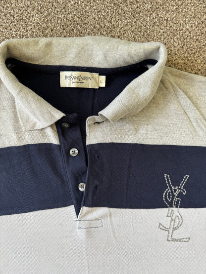Large Yves Saint Laurent Navy Polo Shirt