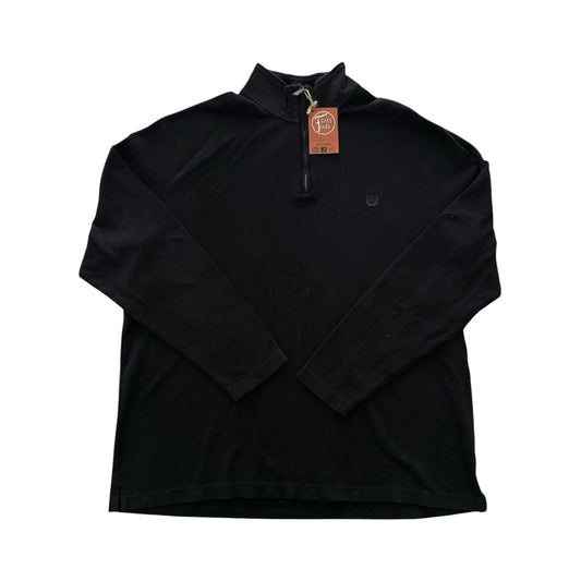 Extra large Chaps Black 1/4 Zip Jumper