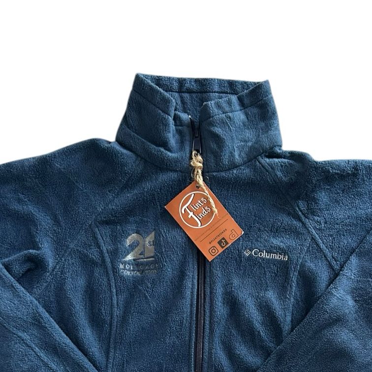 Woman's Small Columbia Blue Full Zip Company Fleece