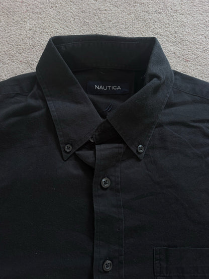 Medium Nautica Black Long Sleeved Shirt