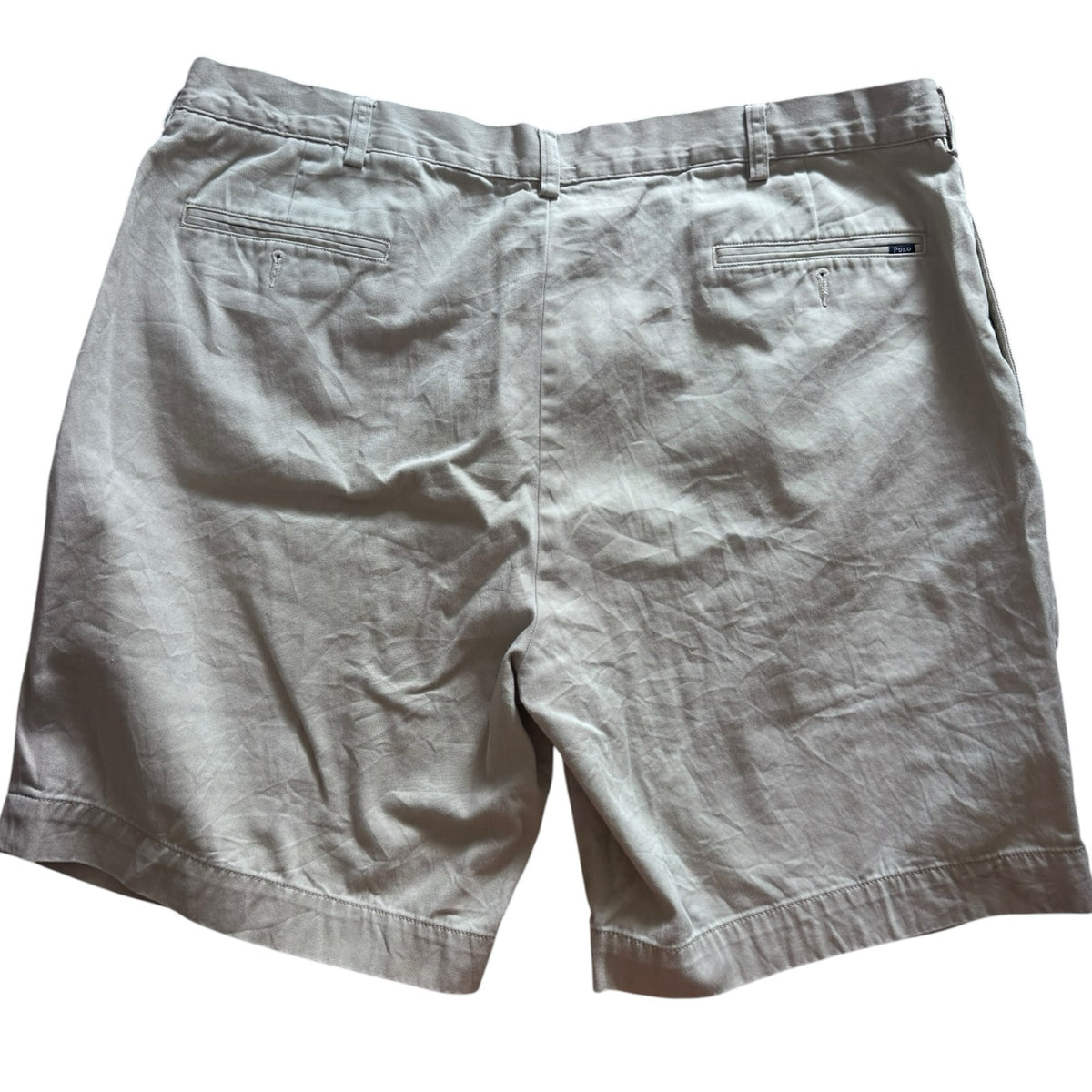 40" Ralph Lauren Beige Pleated Shorts