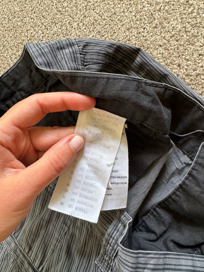 34" Carhartt Grey Striped Primary Bermuda Shorts
