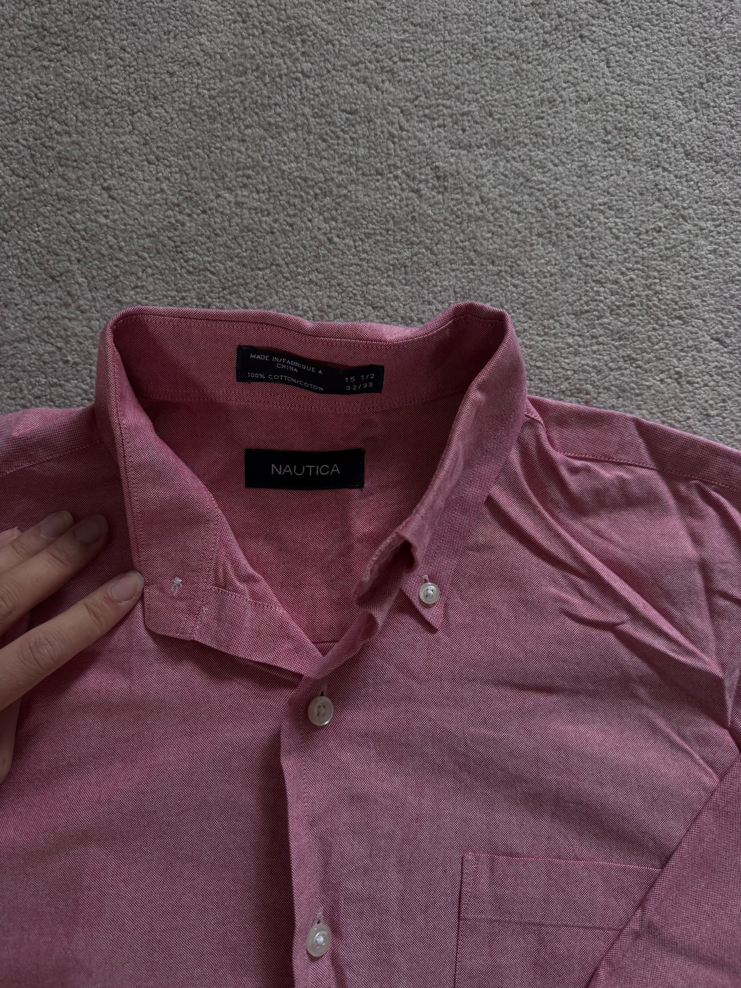 Large Nautica Pink Long Sleeved Shirt
