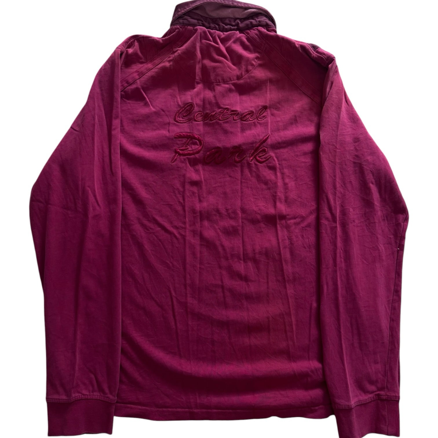 Large Brice Red Central Park Rugby Shirt