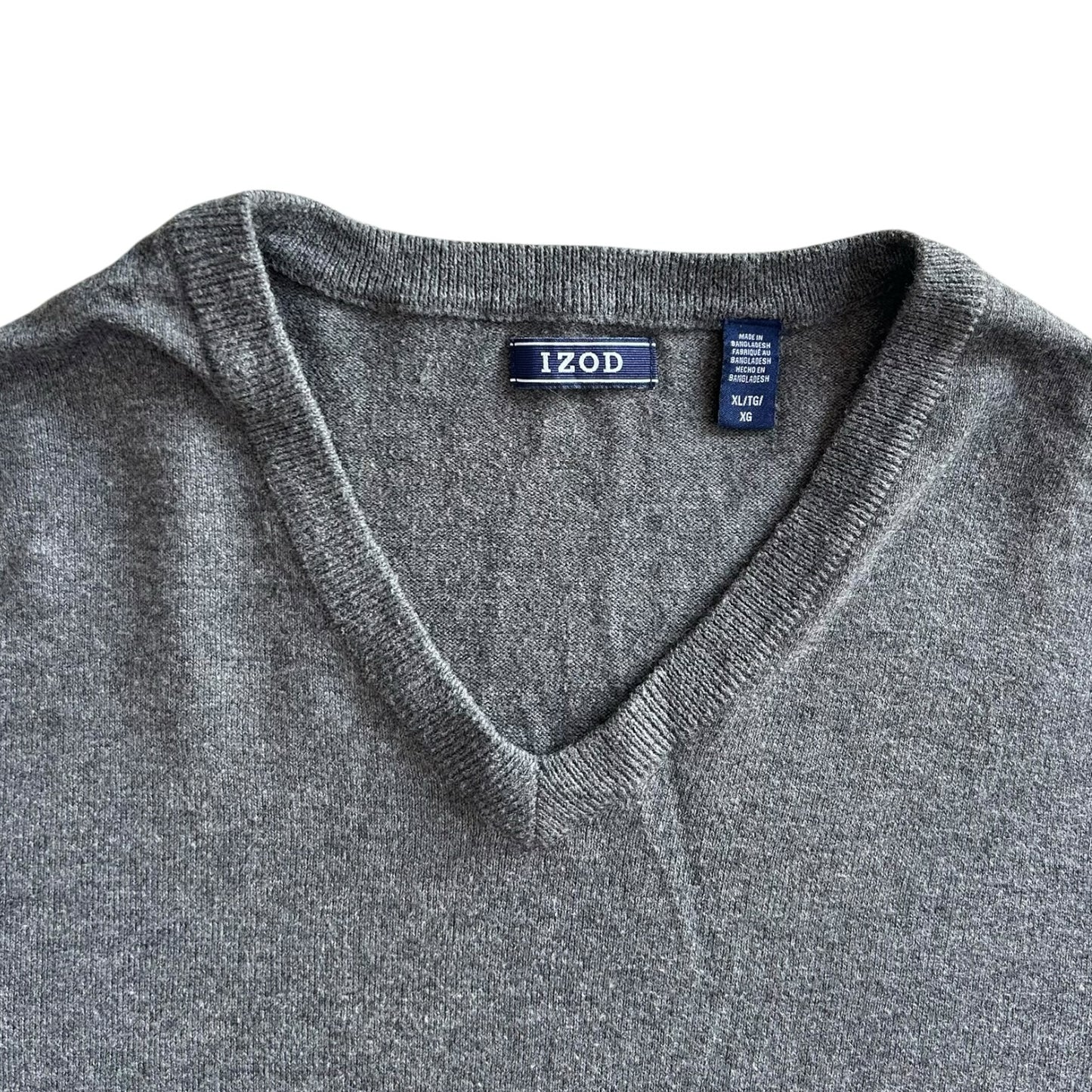 Extra large Izod Grey V-Neck Jumper