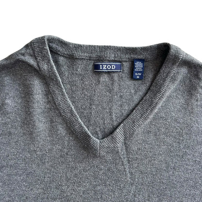 Extra large Izod Grey V-Neck Jumper