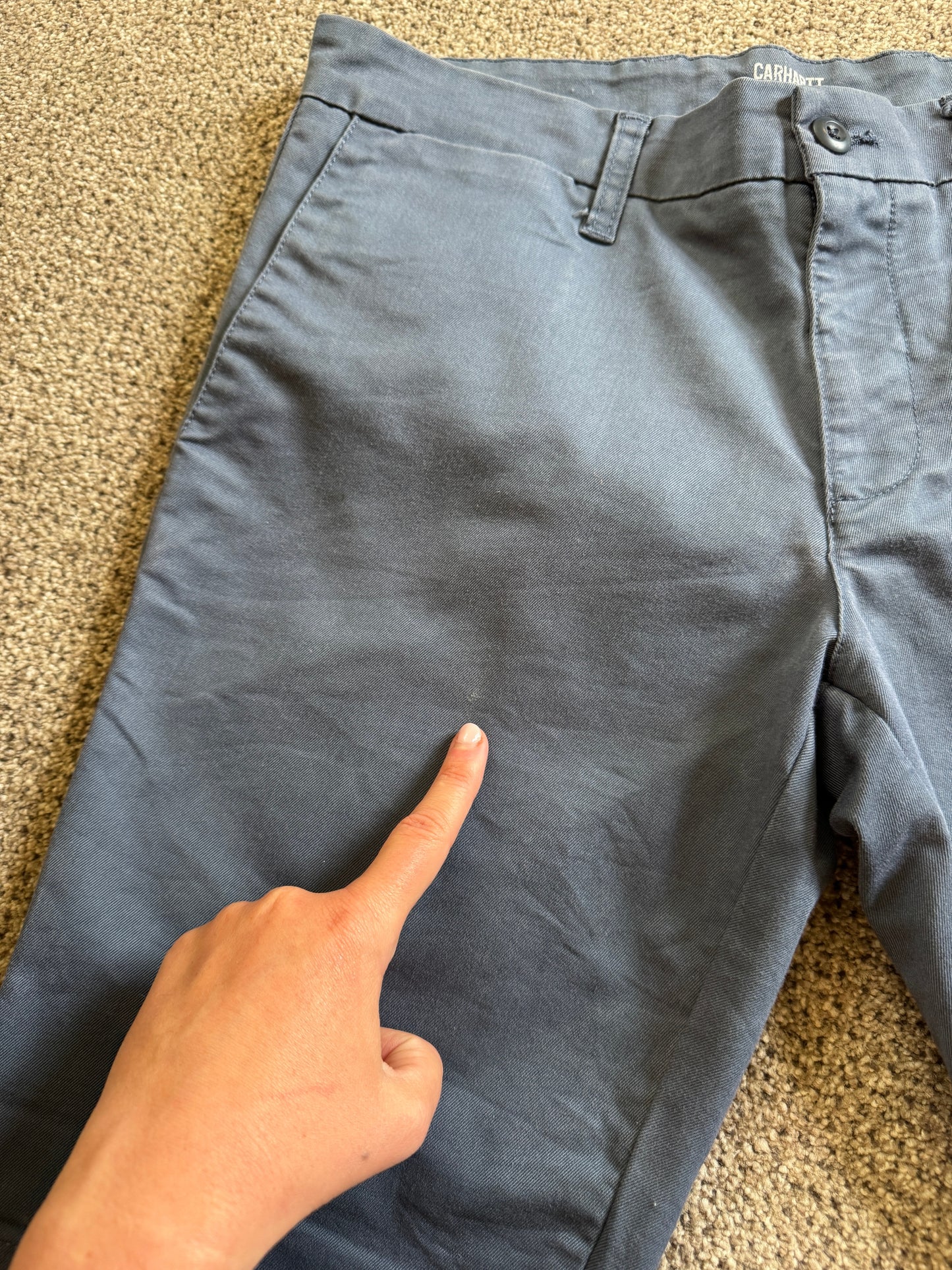 32" Carhartt WIP Blue Sid Shorts