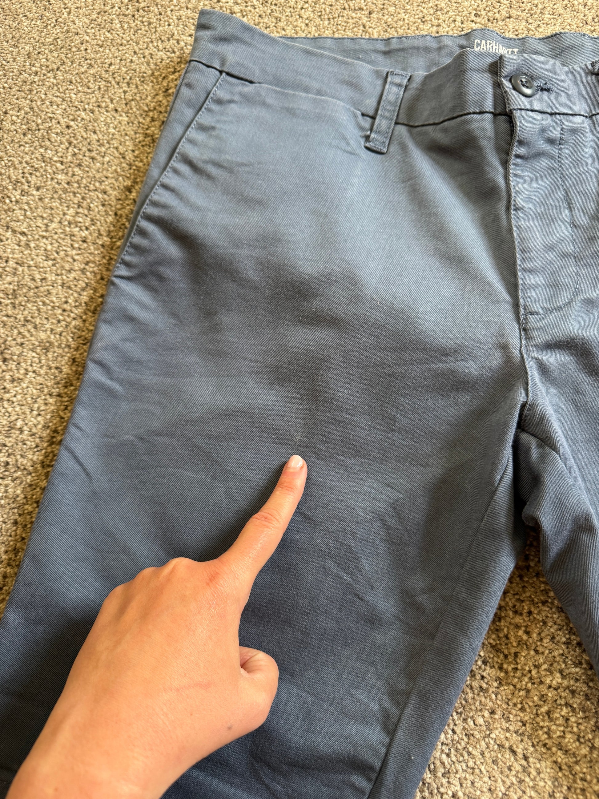 32" Carhartt WIP Blue Sid Shorts