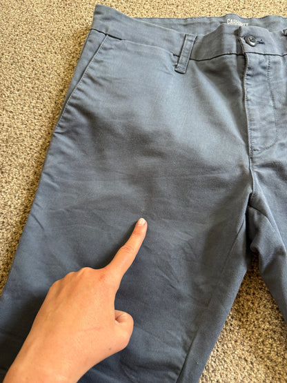 32" Carhartt WIP Blue Sid Shorts