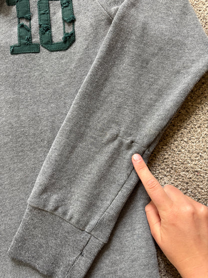 Small Superdry Heavy Weight Grey Rugby Shirt