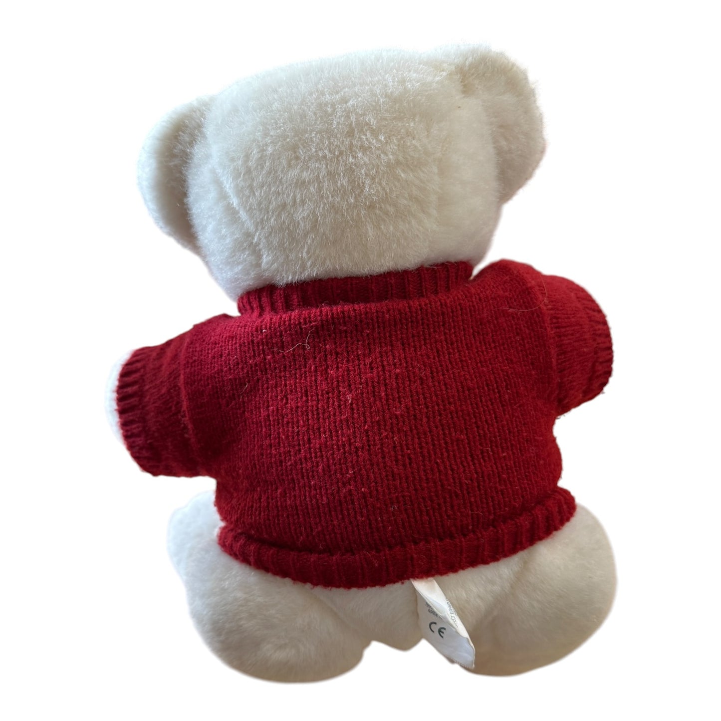 Ralph Lauren White Teddy Bear With Red Polo 2000 Jumper