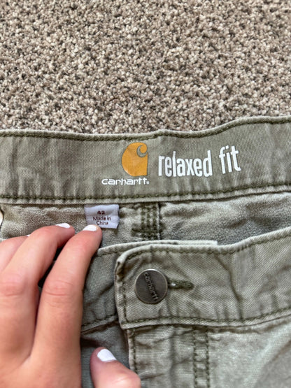 42" Carhartt Beige Cargo Shorts