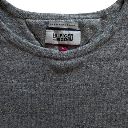 Large Tommy Hilfiger Grey Knitted Jumper