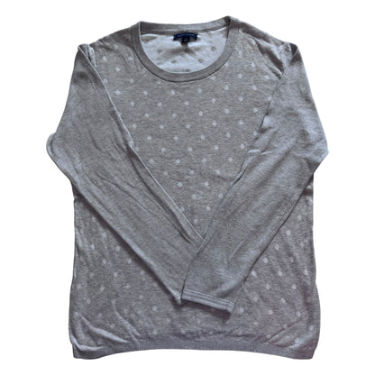 Women’s Large Tommy Hilfiger Grey Polka Dot Knitted Jumper