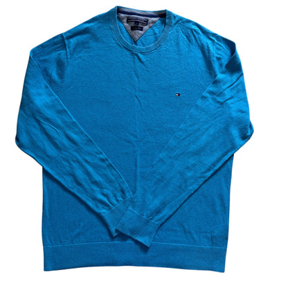 Large Tommy Hilfiger Blue Knitted Jumper