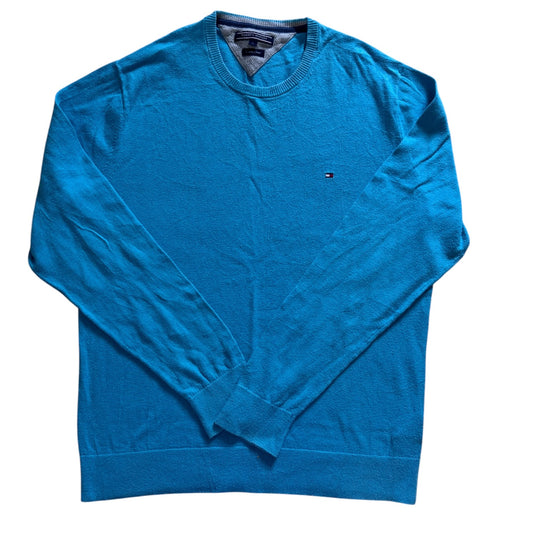 Large Tommy Hilfiger Blue Knitted Jumper