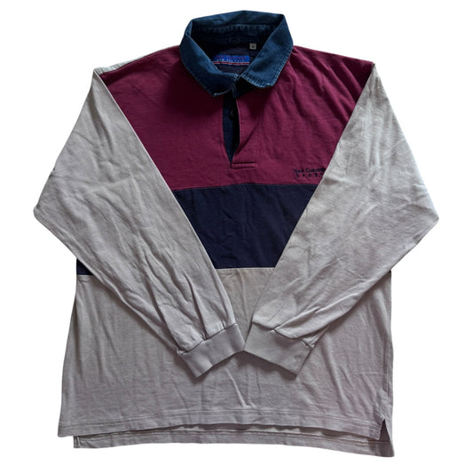 Medium New Concept Pink Striped Rugby Shirt