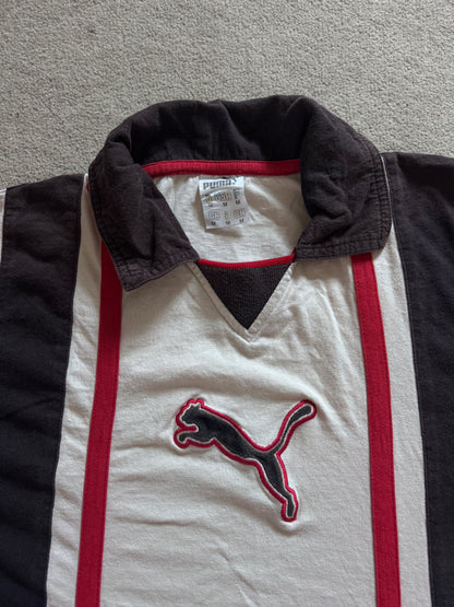 Medium Puma 90s White Polo Shirt