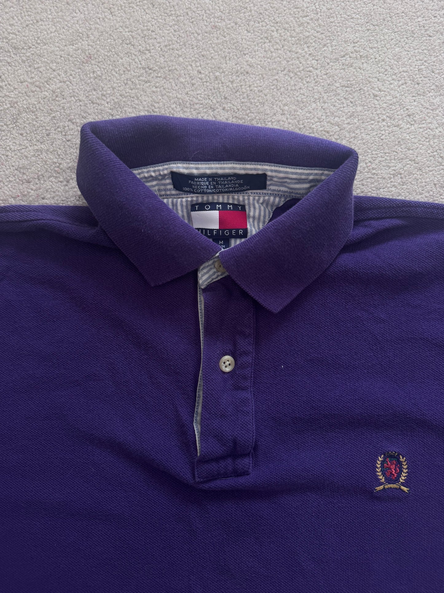 Medium Tommy Hilfiger Purple Polo Shirt