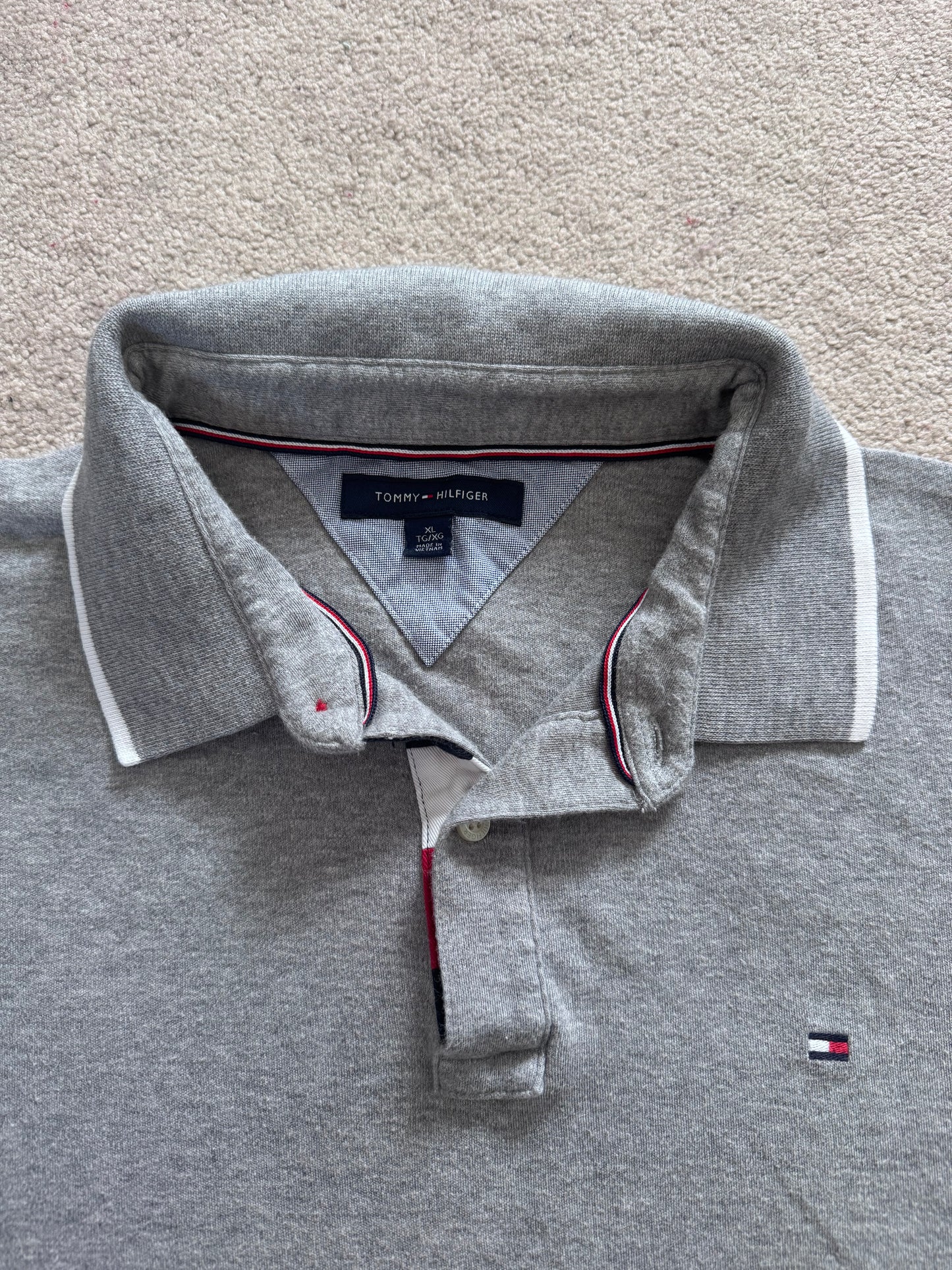 Extra Large Tommy Hilfiger Grey Polo Shirt