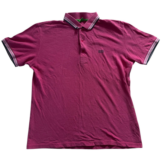 Large  Boss Pink Polo Shirt
