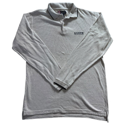 Small Chaps White Long Sleeved Polo Shirt