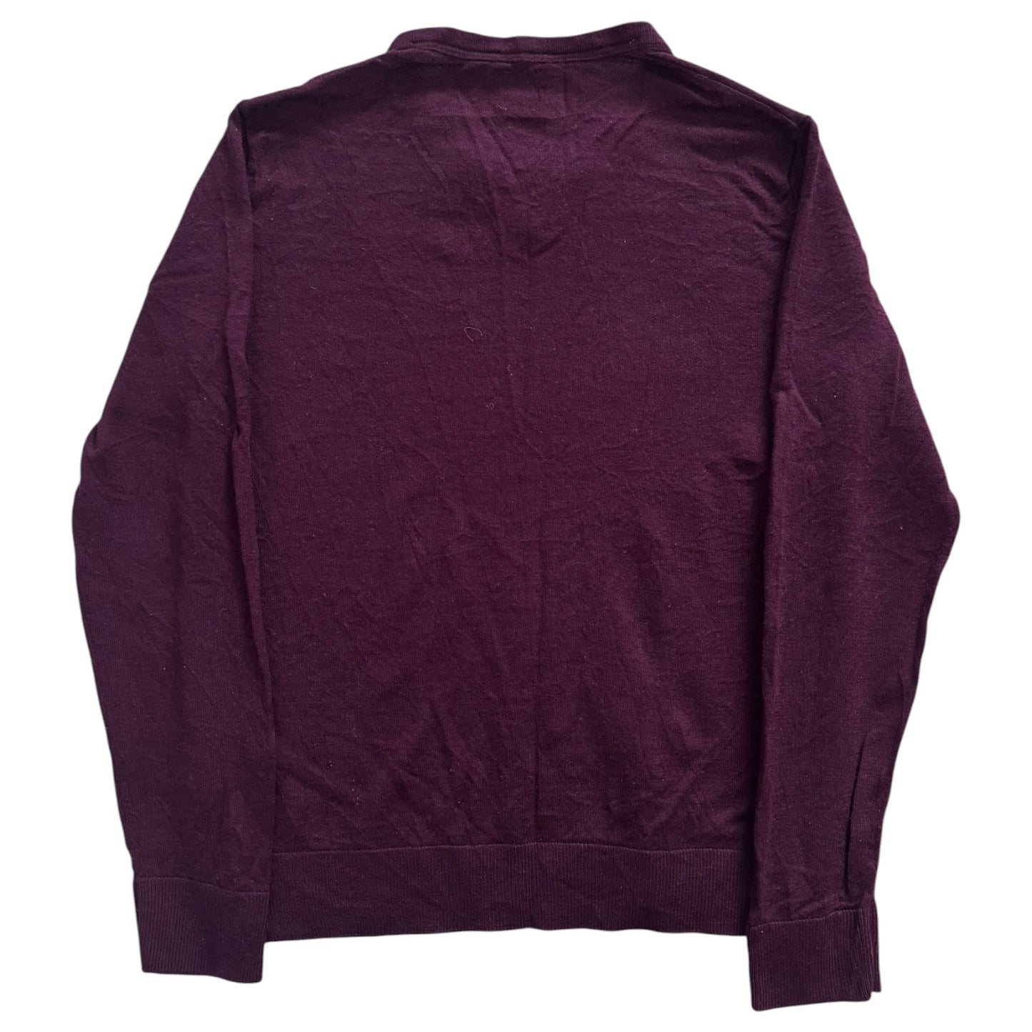Small GAP Burgundy V-Neck Knitted Jumper