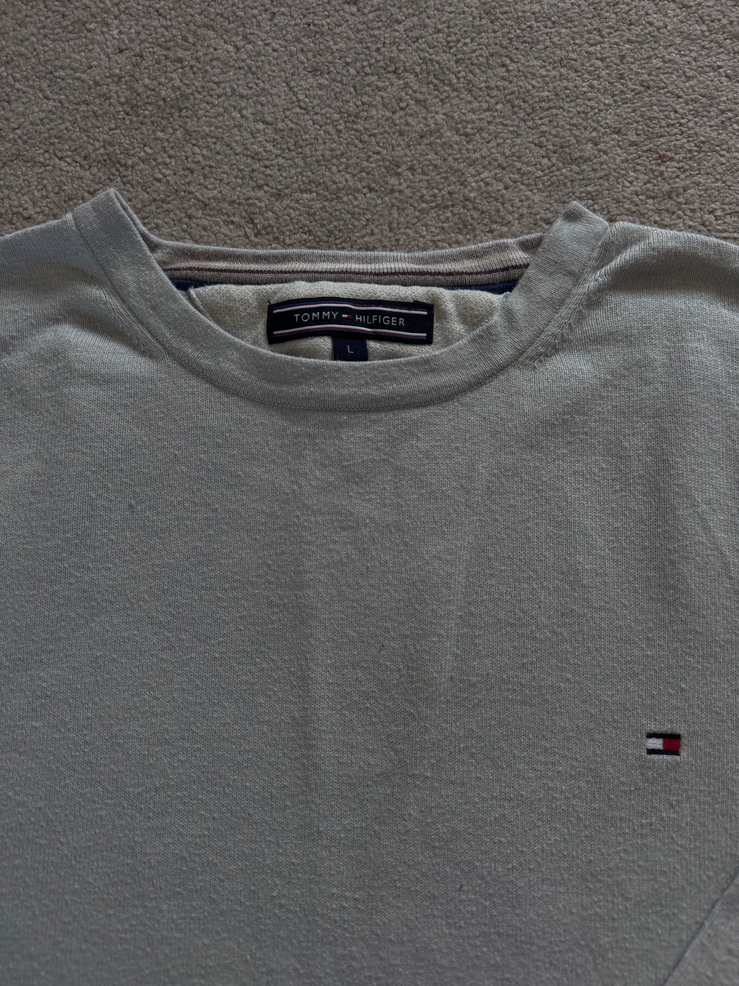Large Tommy Hilfiger Light Blue Knitted Jumper