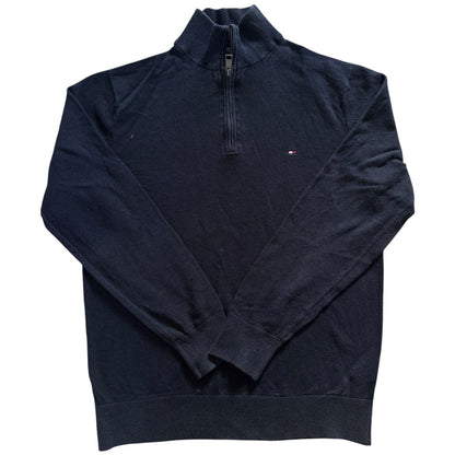 Medium Tommy Hilfiger Navy Knitted 1/4 Zip