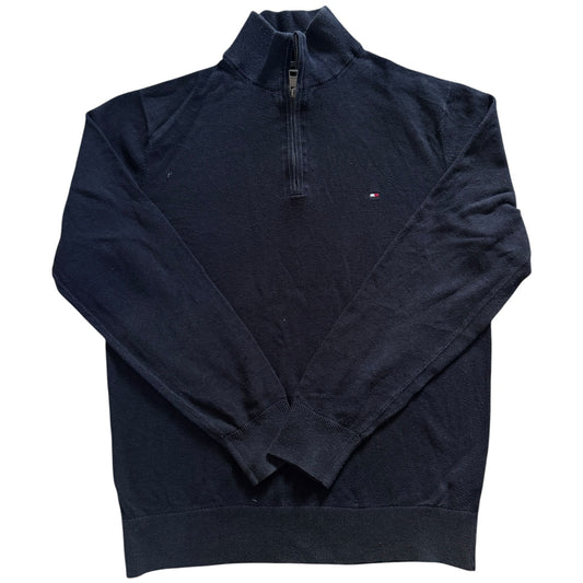 Medium Tommy Hilfiger Navy Knitted 1/4 Zip