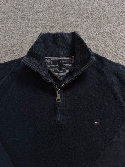 Medium Tommy Hilfiger Navy Knitted 1/4 Zip