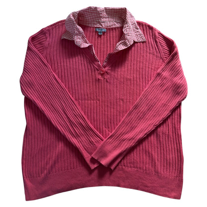 Women’s XXL IZOD Pink Knitted Jumper