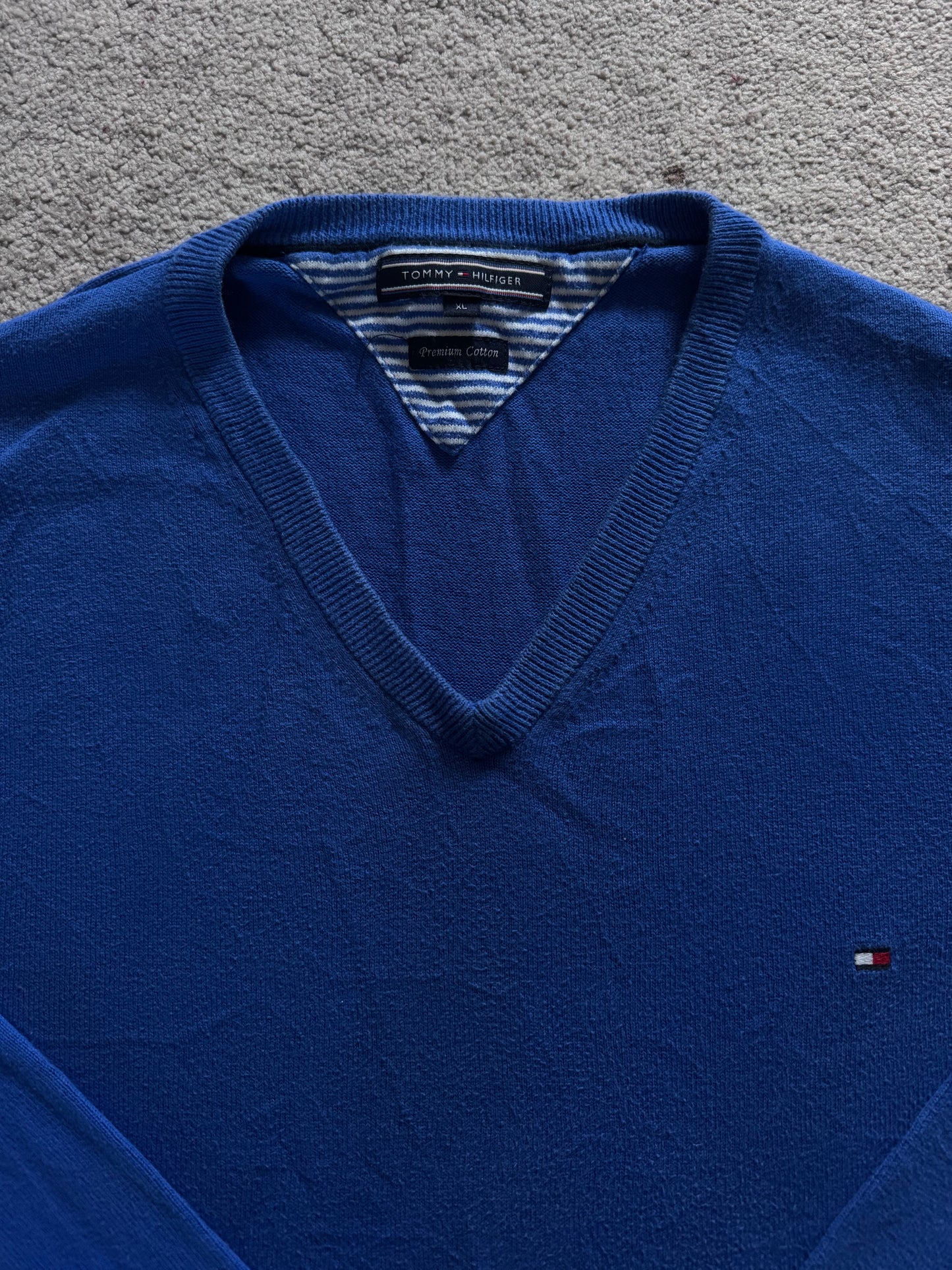 Extra Large Tommy Hilfiger Blue Knitted Jumper