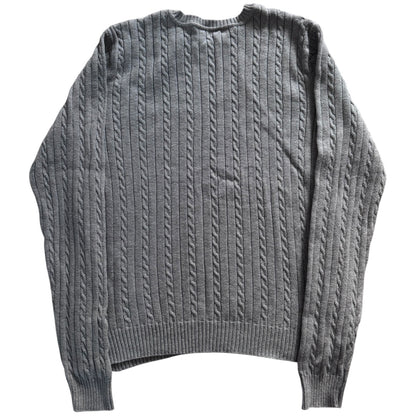Women’s Large IZOD Grey Cable Knit Jumper