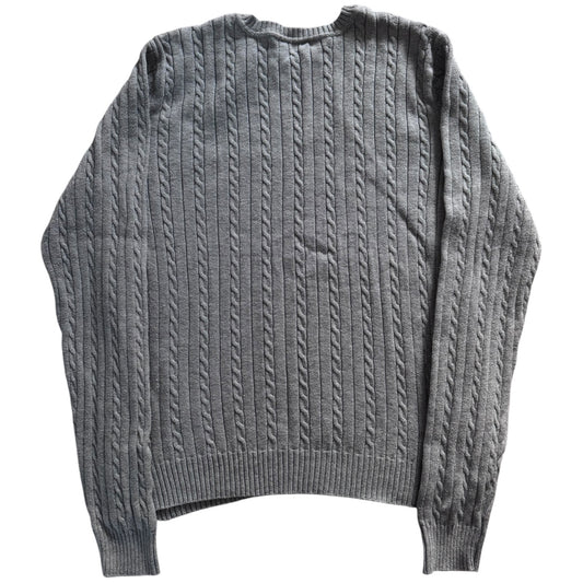Women’s Large IZOD Grey Cable Knit Jumper