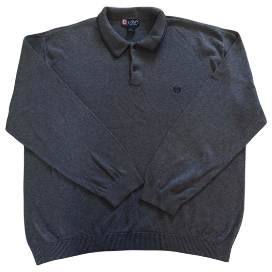 Extra Large Chaps Grey Knitted Jumper