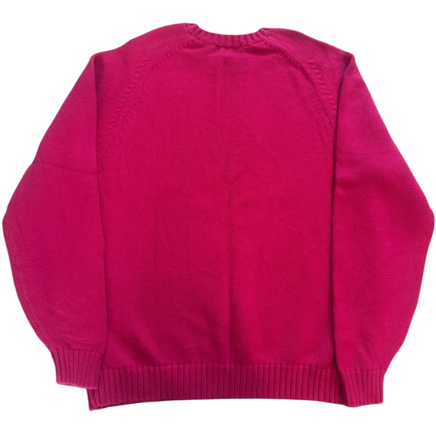 Womens Large Lands’ End Pink Thick Knitted Jumper