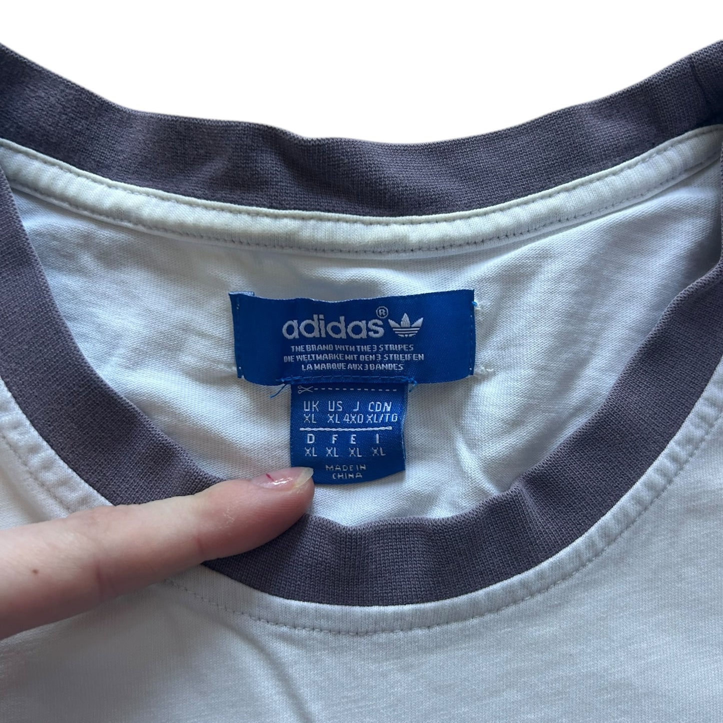 Extra Large Adidas White T-Shirt