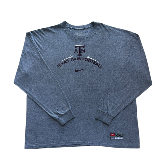 XXL Nike Grey Texas Long Sleeved T-Shirt