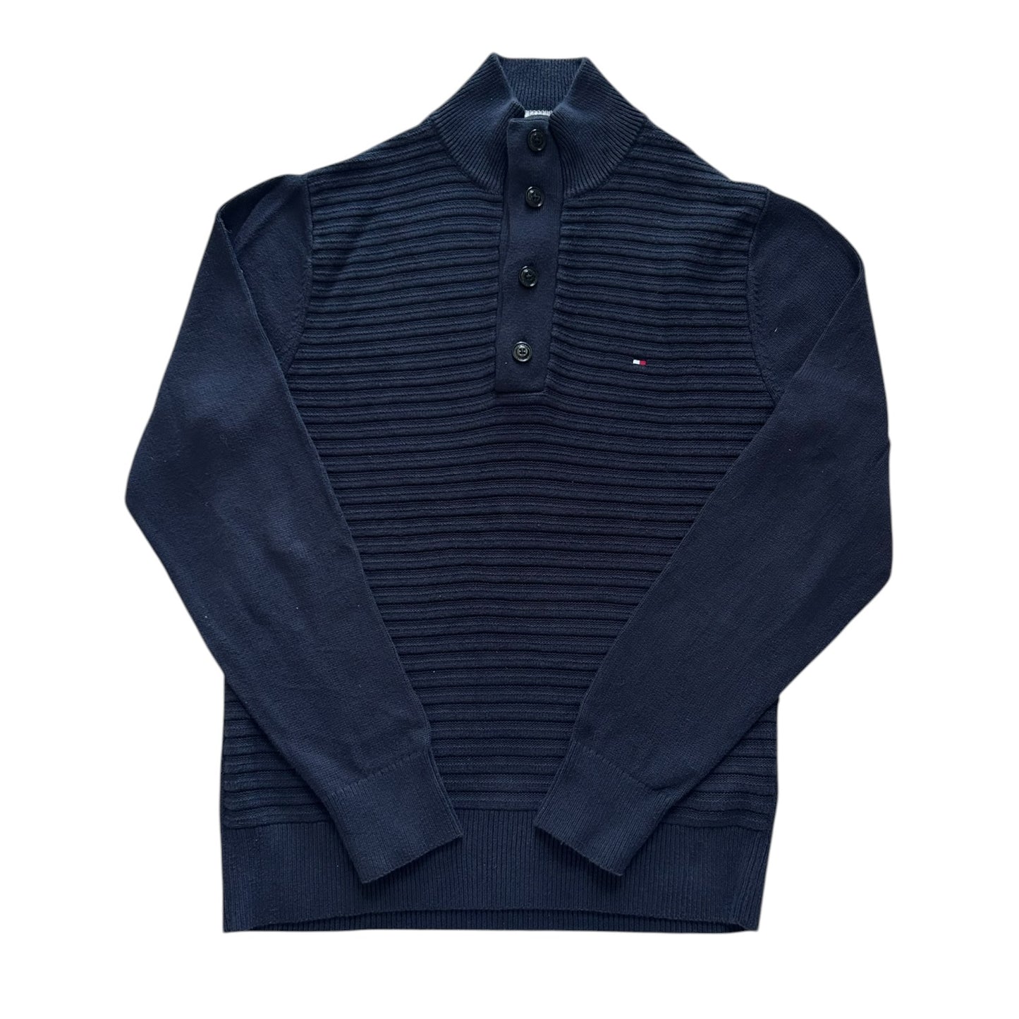 Medium Tommy Hilfiger Navy 1/4 Button