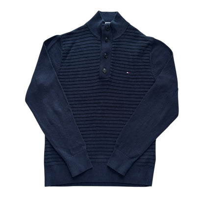 Medium Tommy Hilfiger Navy 1/4 Button