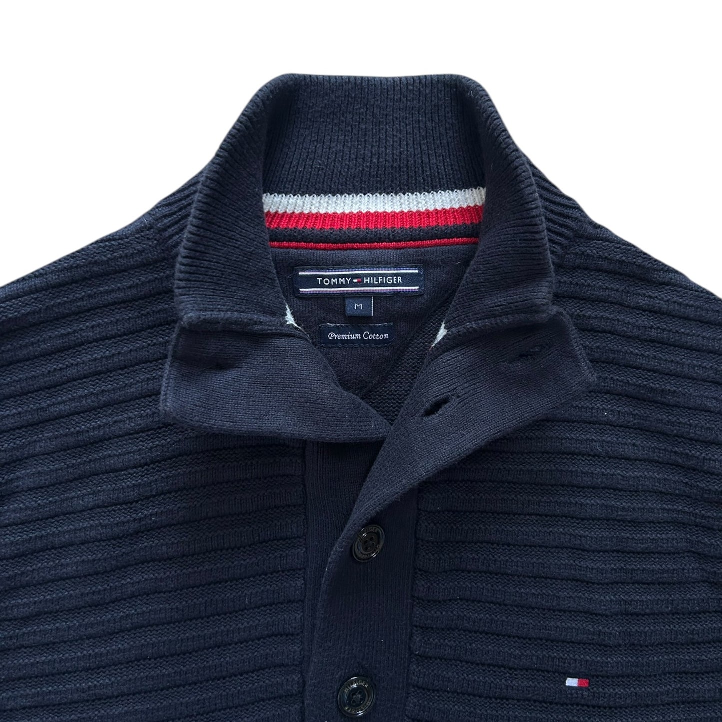 Medium Tommy Hilfiger Navy 1/4 Button
