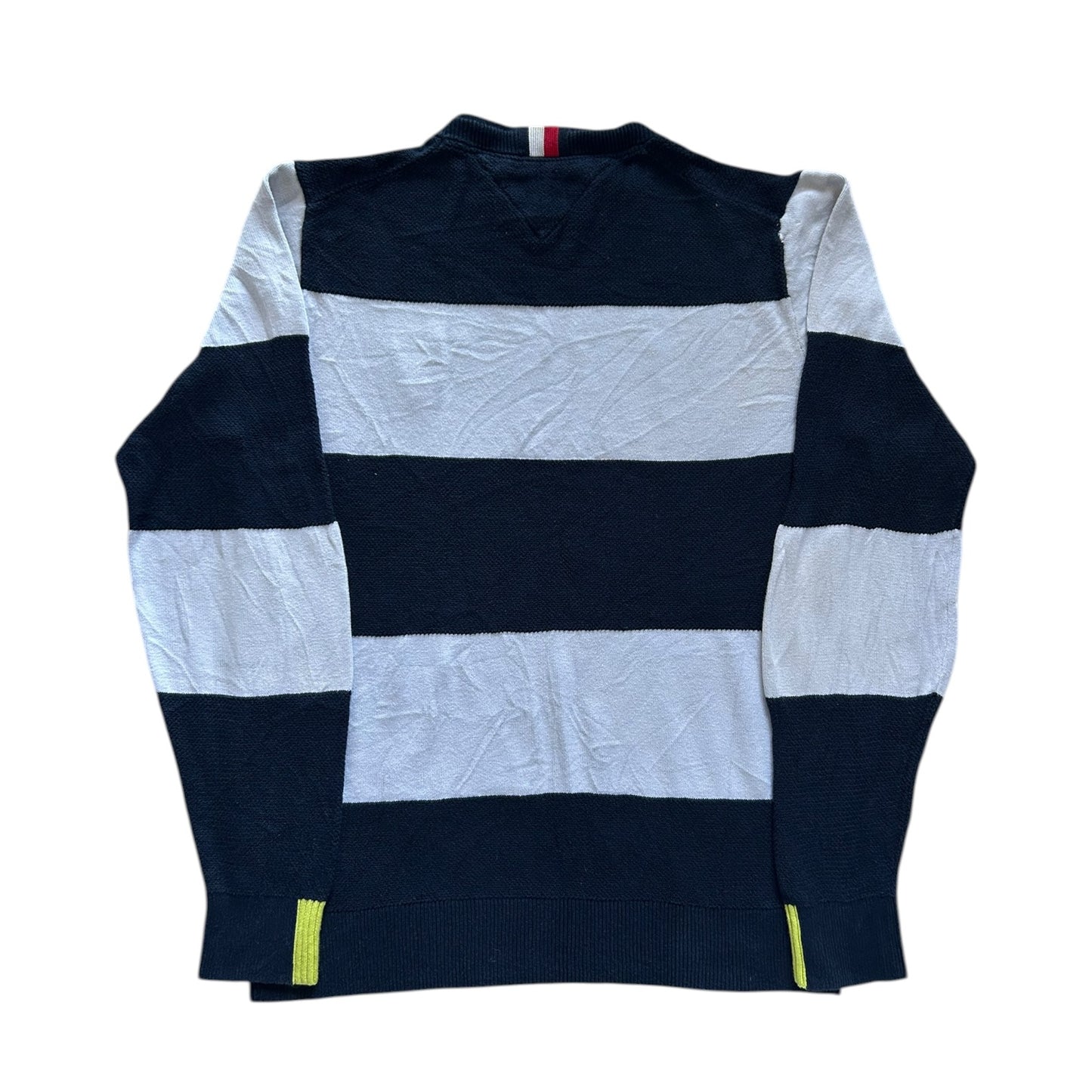 Medium Tommy Hilfiger Navy and White Sweatshirt